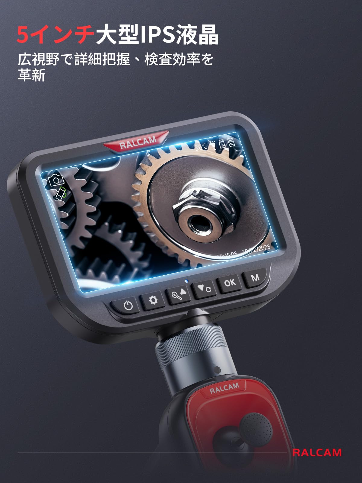 Amazon.co.jp: Ralcam 先端可動式ファイバースコープ 360°四方向回転